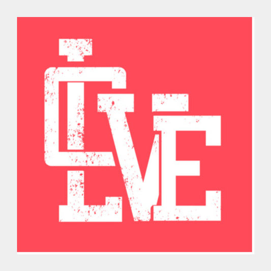 Square Art Prints, Love Square Art Prints