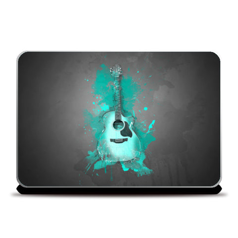 Guitar Splash – Aqua Laptop Skins