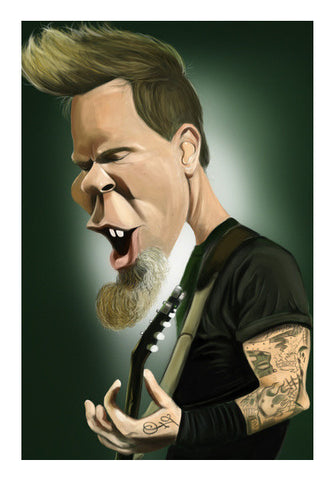 Wall Art, James Hetfield | Metallica | Caricature Wall Art