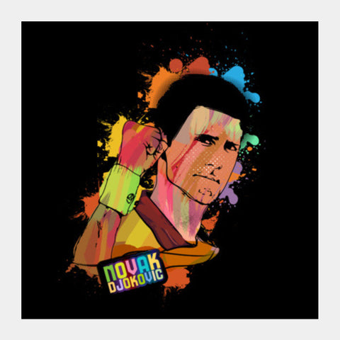 Novak Djokovic Square Art Prints PosterGully Specials