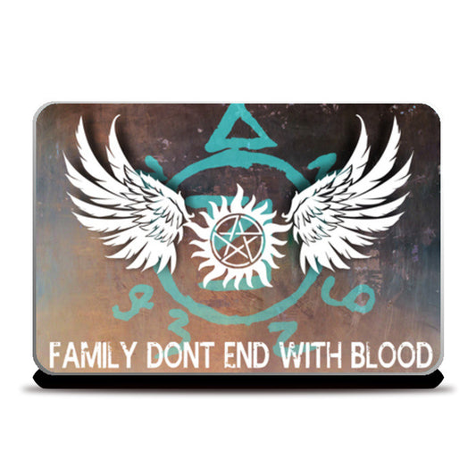 Laptop Skins, Supernatural: Family dont end with blood. Laptop Skins