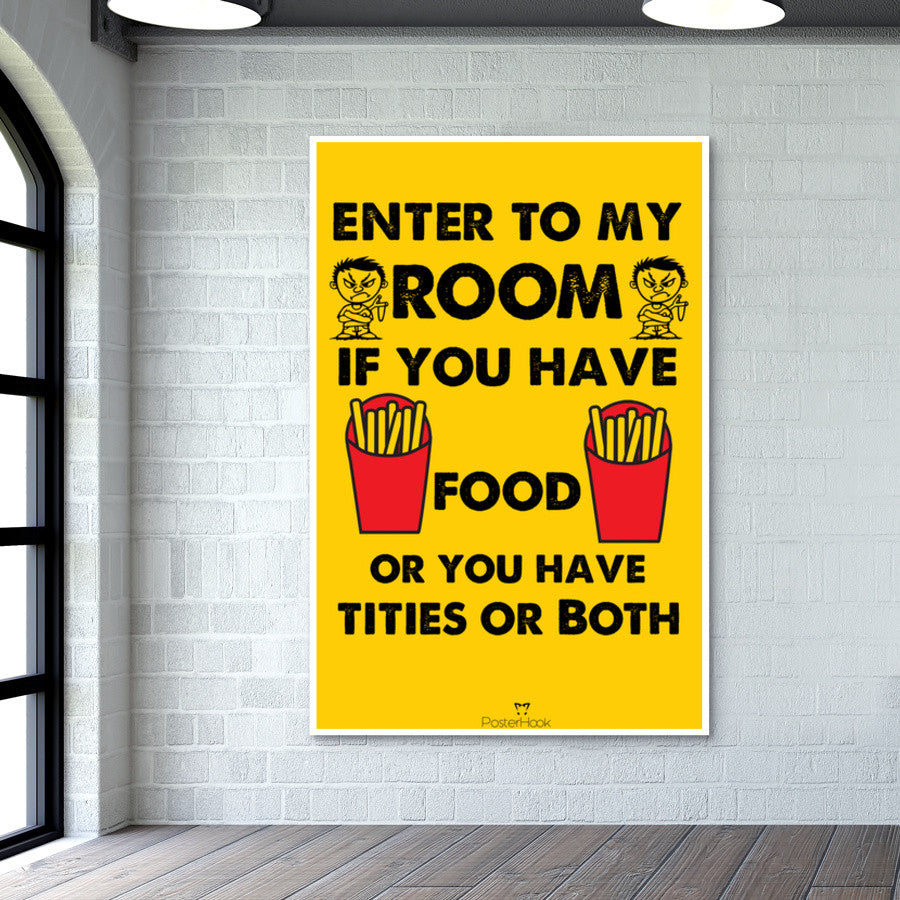 Room Warning Wall Art