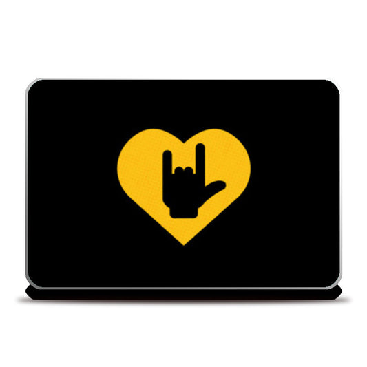 Love Metal | Horns Up Laptop Skins