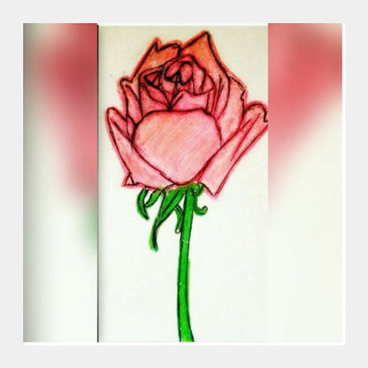 Square Art Prints, Rose flower Square Art Prints