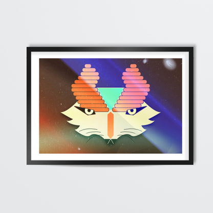 Galactic Mythical Fox Wall Art