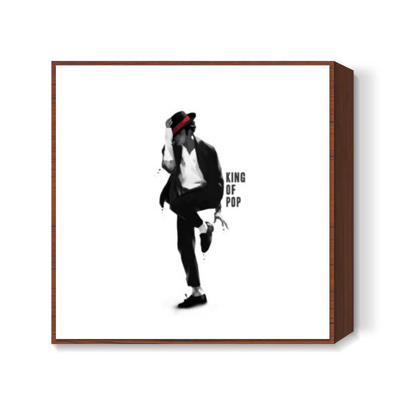 King of Pop Square Art Prints