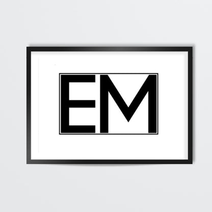 EMINEM | EM | minimal | Wall Art