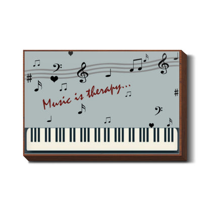 Piano Keys And Music Notes Design Illustration Wall Art