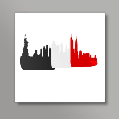 LIPSTICK LOVE! Square Art Prints