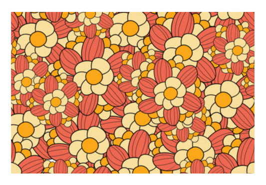 Wall Art, Flowers Pattern Wall Art