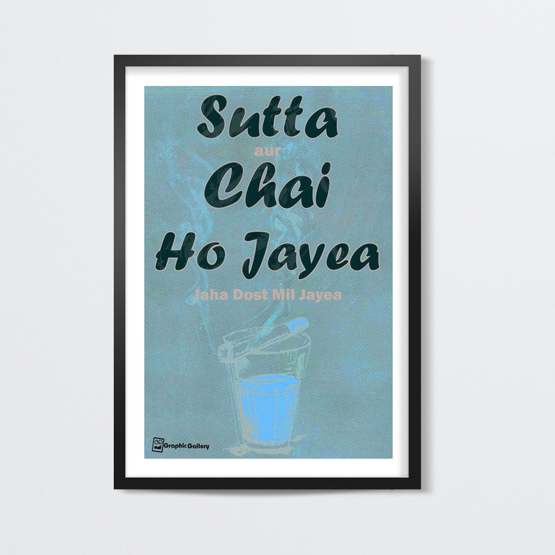 Sutta Aur Chai Wall Art