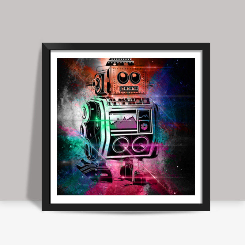 Retro Droid Star Wars Robot Square Art Prints