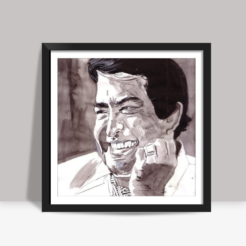 Sanjeev Kumar was a versatile actor Square Art Prints