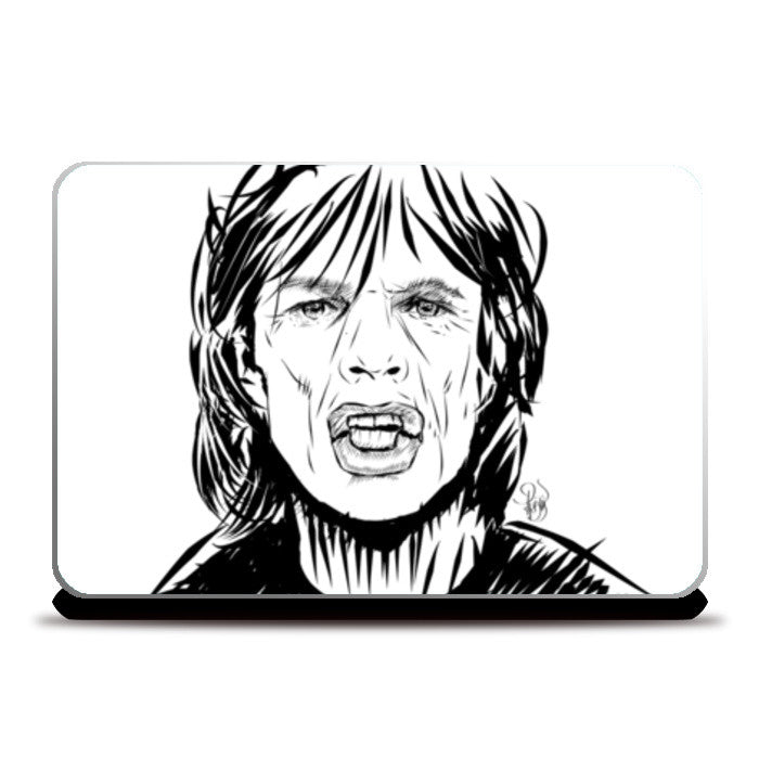 Rolling Stones Mick Jagger Portrait Laptop Skins