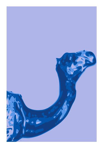 PosterGully Specials, Abstract Camel Blue Wall Art