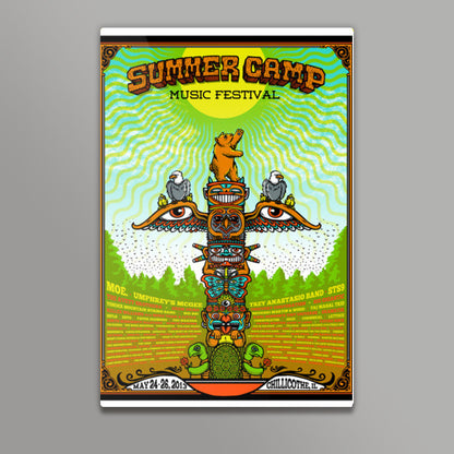 Summer Camp Music Festival Poster Wall Art