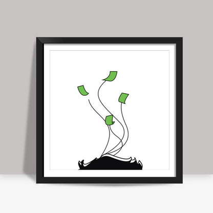 Desire for Money Square Art Prints