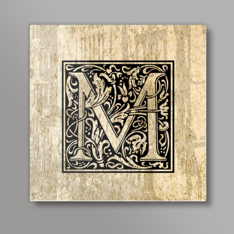 Ornate M Square Art Prints