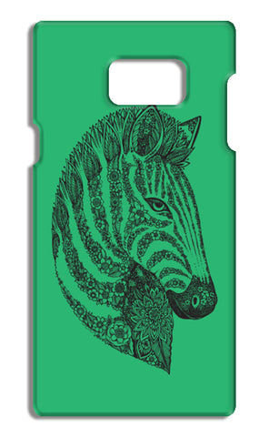 Floral Zebra Head Samsung Galaxy Note 5 Cases