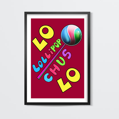 Lo Lollipop Chus Lo (Red Back) Wall Art