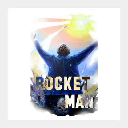 Square Art Prints, Indias Rocket Man Square Art Prints