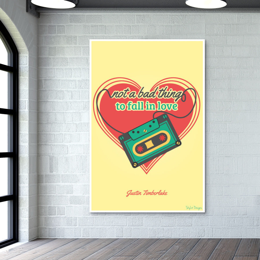 Not a bad thing - Justin Timberlake Wall Art