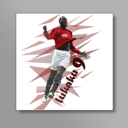 Lukaku Manchester United FC Square Art Prints