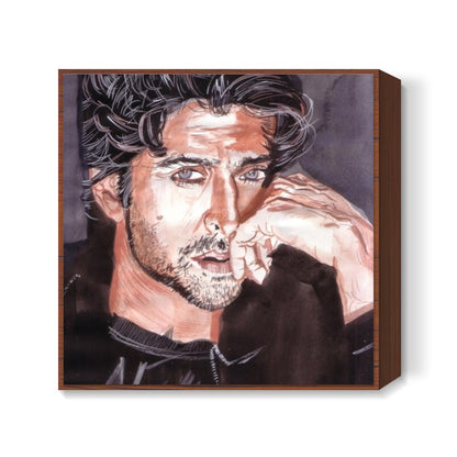 Bollywood superstar Hrithik Roshan has charm and charisma, style and substance Square Art Prints