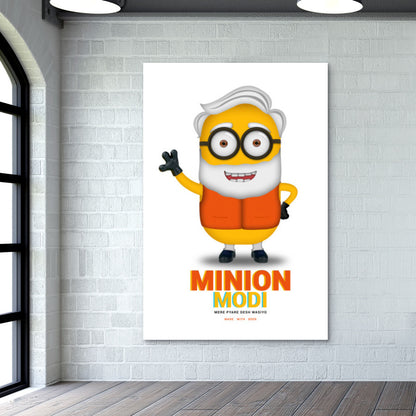 Minion Modi (made with beer) Wall Art