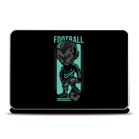 Angry Football Player | #Footballfan Laptop Skins