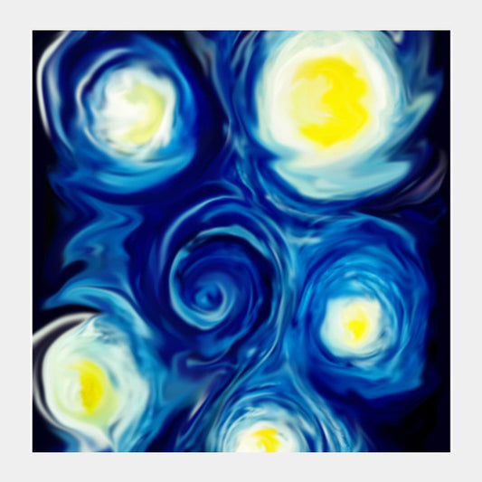Nightwhirl Square Art Prints