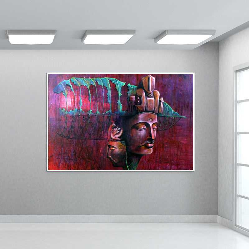Two Heads of Bodhi Wall Art