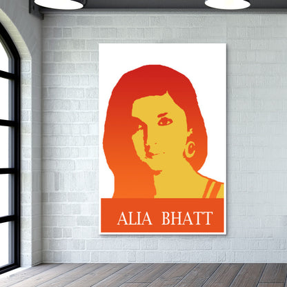 Alia Bhatt Bollywood Actress Pop Art Wall Art