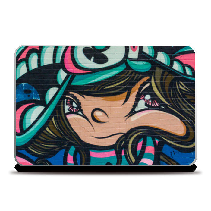 Laptop Skins, Graffiti Girl Laptop Skins