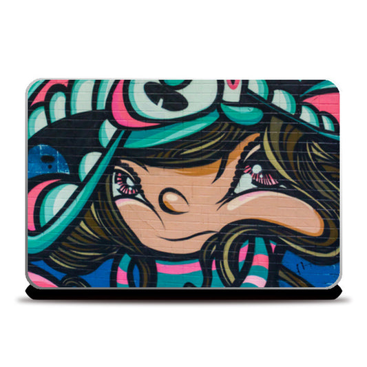 Laptop Skins, Graffiti Girl Laptop Skins