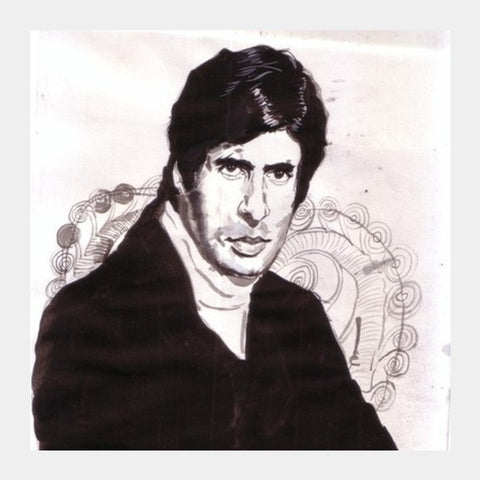 Amitabh Bachchan Played The 'angry Young Man' On Screen Quite Well Square Art Prints PosterGully Specials