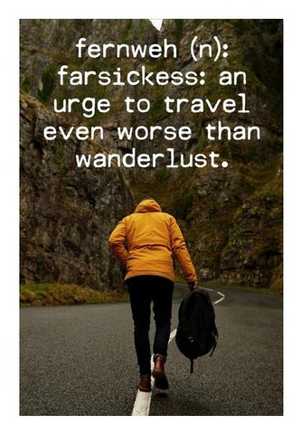 PosterGully Specials, Wanderlust travel fernweh quotes  Wall Art