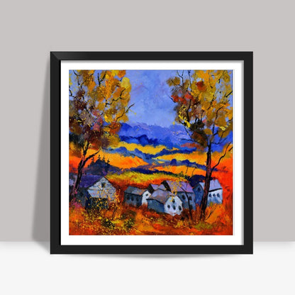 ouroy in autumn 67 Square Art Prints