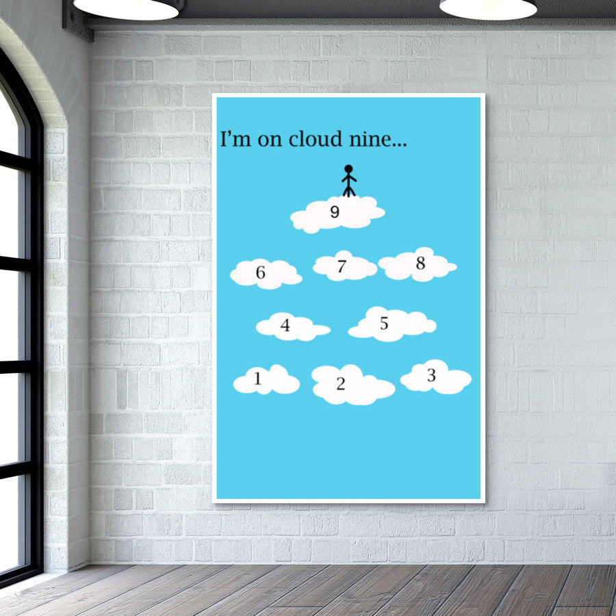 Im On Cloud Nine Minimal Artwork Wall Art