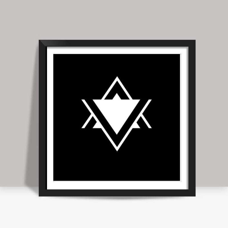 Geometric Star Square Print Square Art Prints