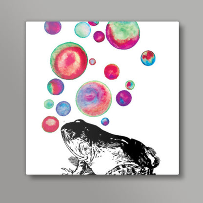 Froggy Bubbles Square | Lotta Farber
