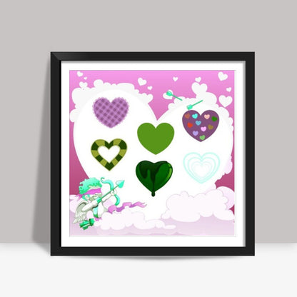 Valentino cupid  Square Art Prints