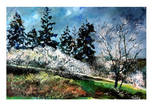 Wall Art, Hawthorn in blossom Wall Art