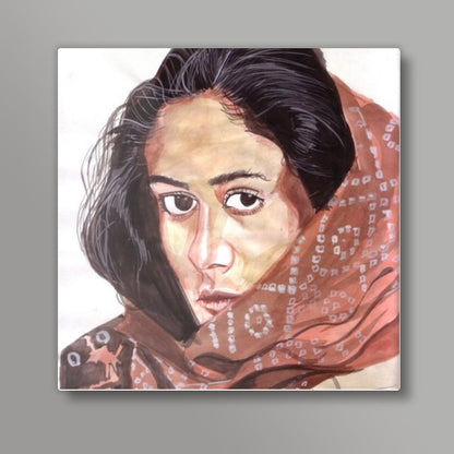 Smita Patil blended grace with glamour Square Art Prints