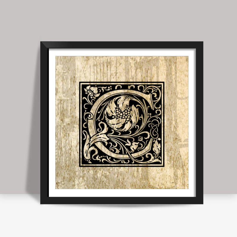 Ornate C Square Art Prints