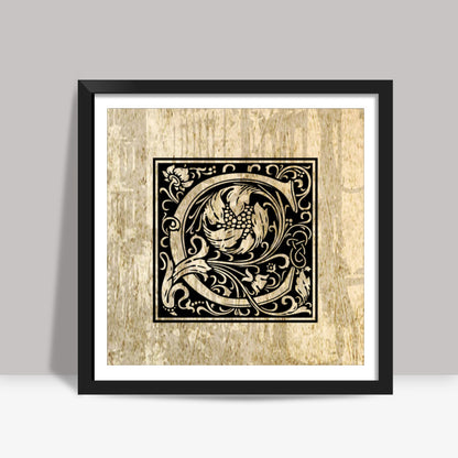 Ornate C Square Art Prints