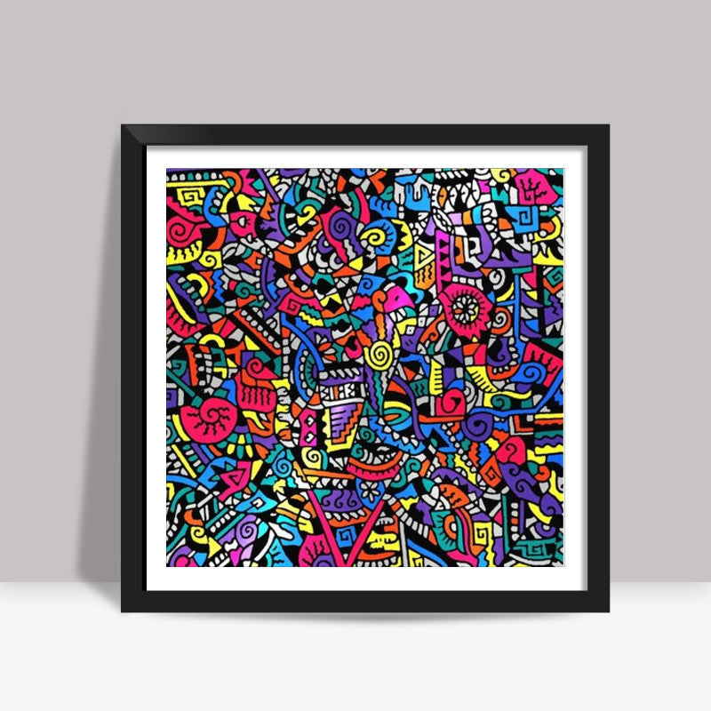 Disco Zenscrawl Square Art Prints