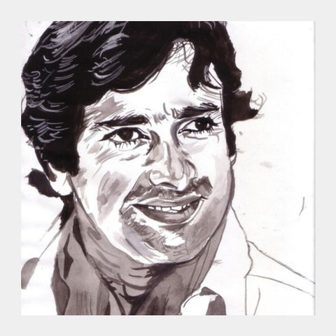 Shashi Kapoor is Bollywoods star gentleman Square Art Prints