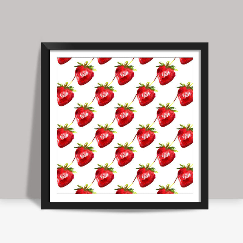 Strawberries Square Art Prints