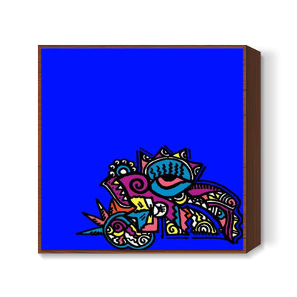 Abstract Zenscrawl Eye Square Art | Meghnanimous